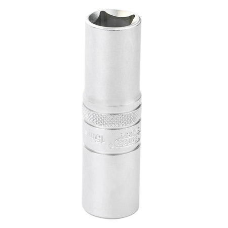 Draper Expert Metric Deep Socket, 1/2" Sq. Dr., Micro Satin Chrome, 15mm
