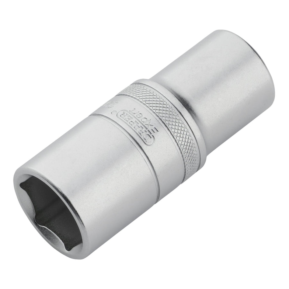 Draper Expert Metric Deep Socket, 1/2" Sq. Dr., Micro Satin Chrome, 23mm