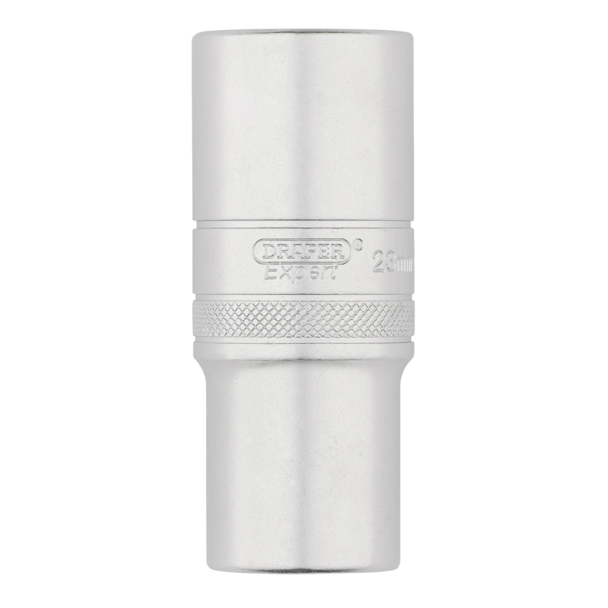 Draper Expert Metric Deep Socket, 1/2" Sq. Dr., Micro Satin Chrome, 23mm