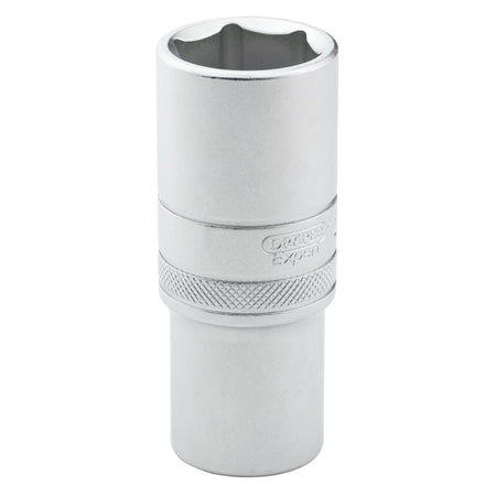 Draper Expert Metric Deep Socket, 1/2" Sq. Dr., Micro Satin Chrome, 23mm