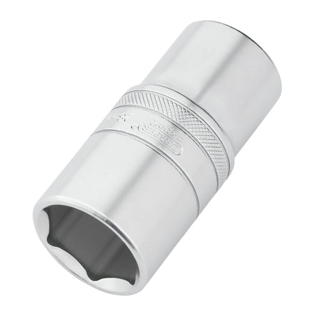 Draper Expert Metric Deep Socket, 1/2" Sq. Dr., Micro Satin Chrome, 28mm