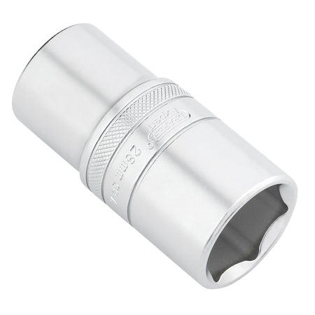 Draper Expert Metric Deep Socket, 1/2" Sq. Dr., Micro Satin Chrome, 28mm