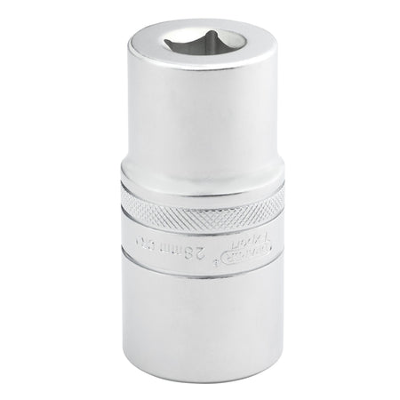 Draper Expert Metric Deep Socket, 1/2" Sq. Dr., Micro Satin Chrome, 28mm