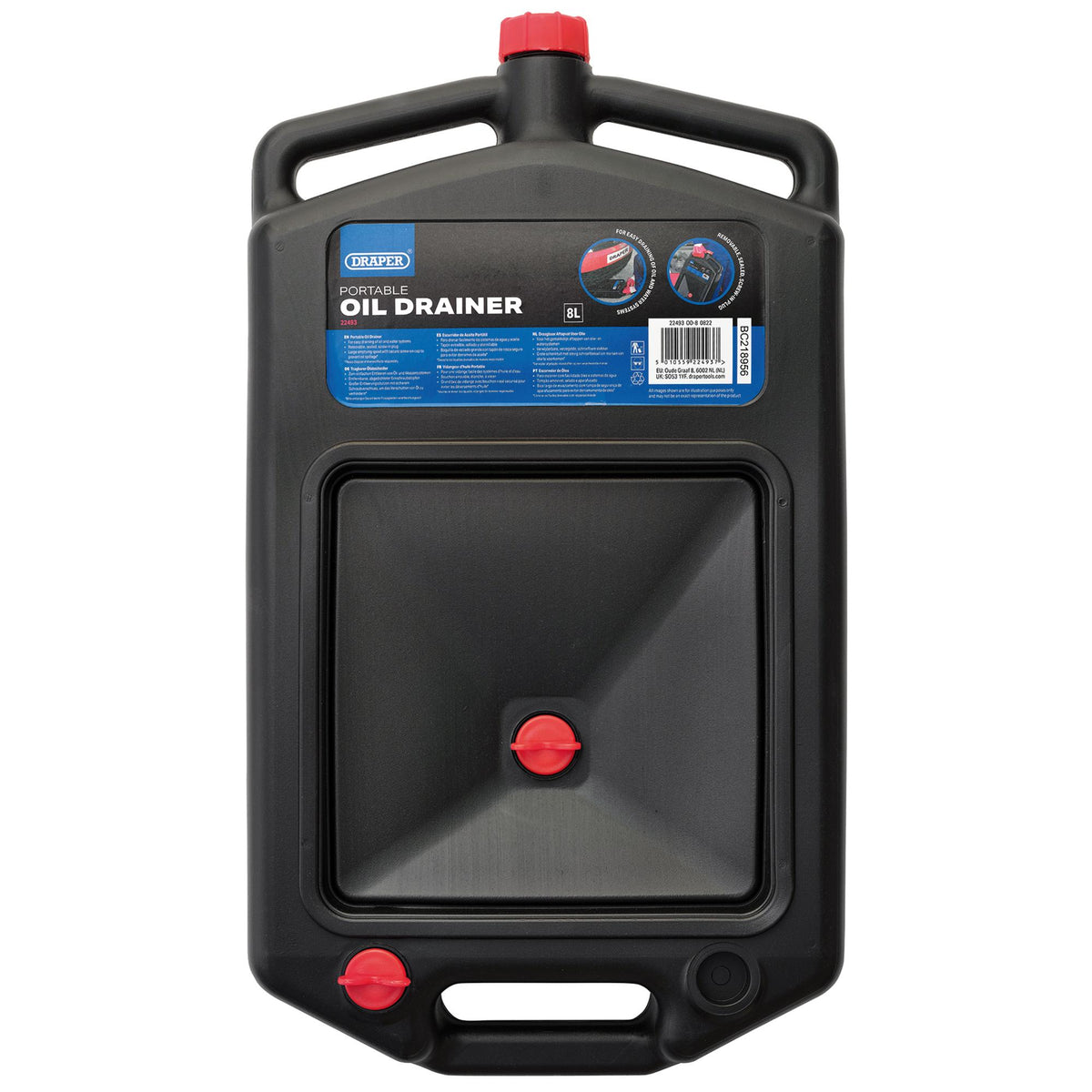 DRAPER 8L Portable Oil Drainer: Model No.OD-8