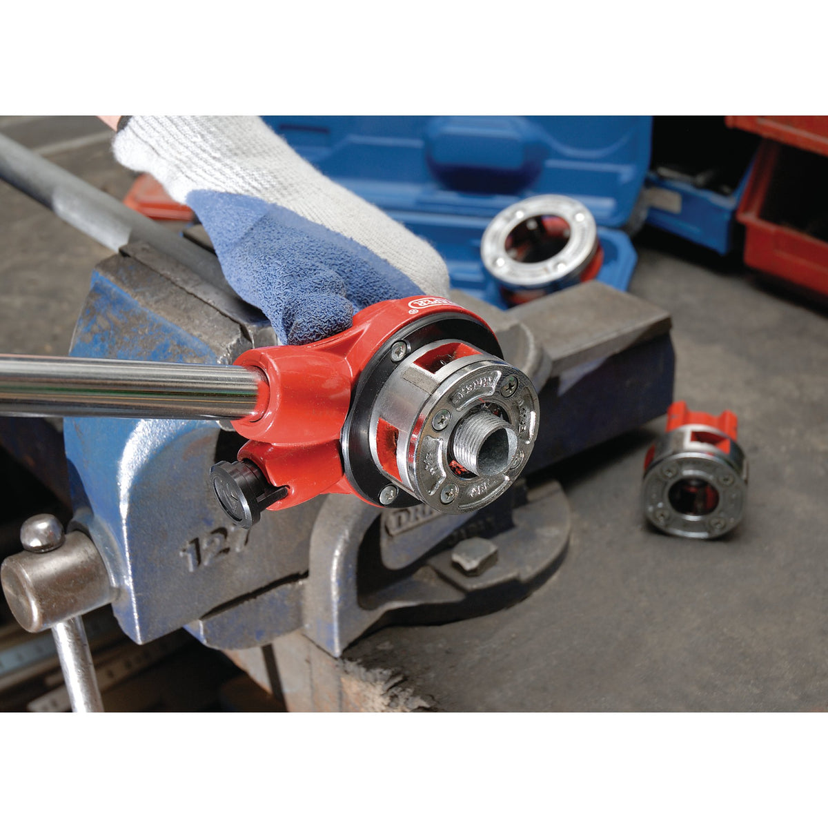 DRAPER 7 Piece Imperial Ratchet Pipe Threading Kit: Model No.PTK/2