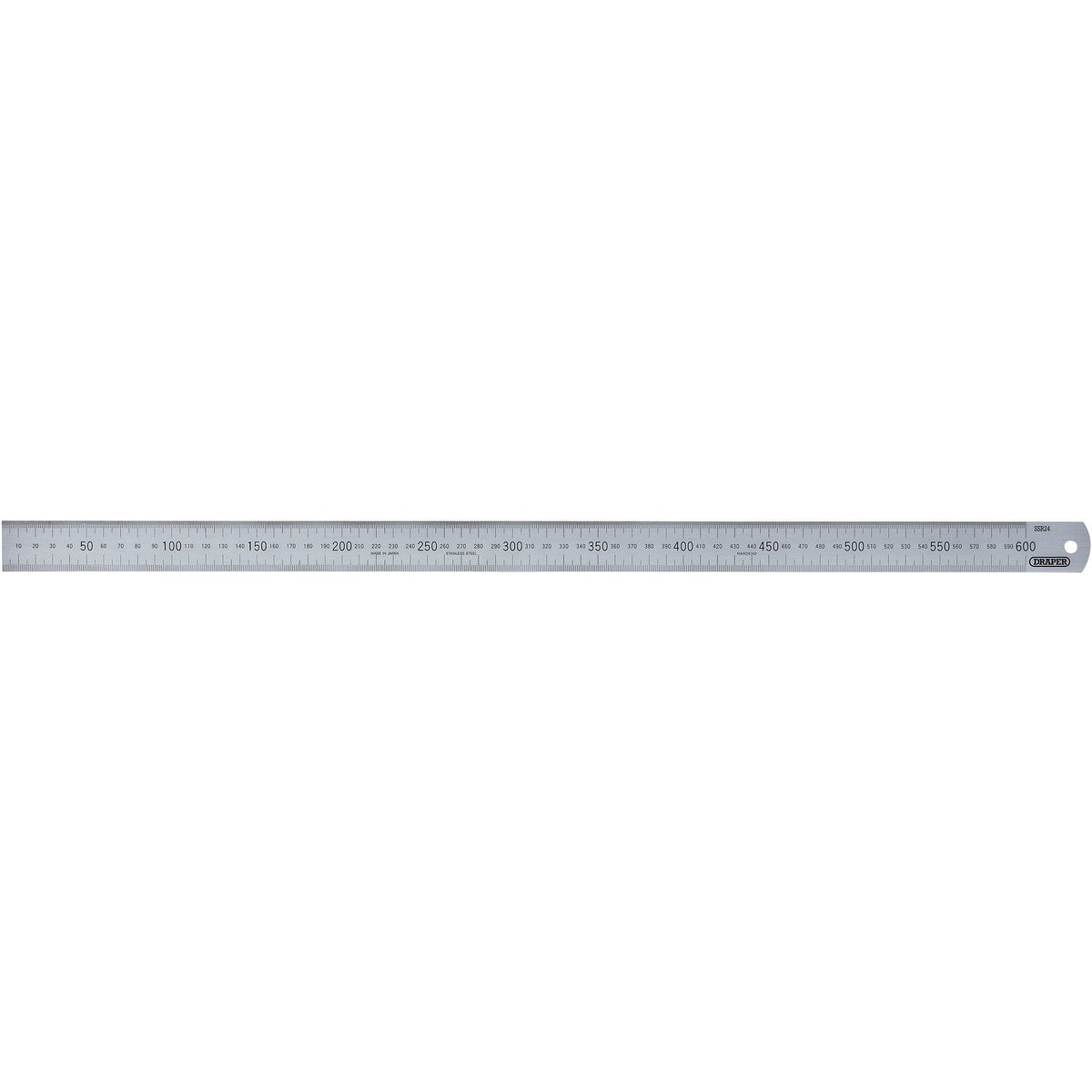 DRAPER Expert 600mm/24in. Stainless Steel Rule: Model No.SSR24B