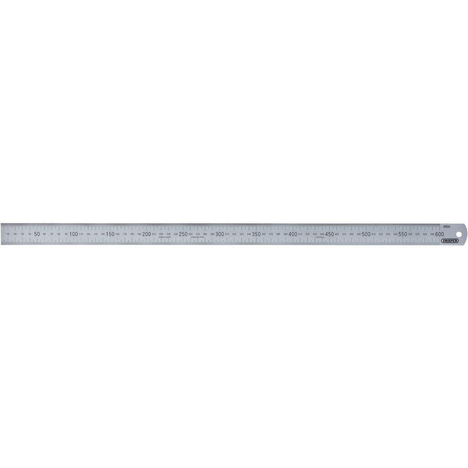 DRAPER Expert 600mm/24in. Stainless Steel Rule: Model No.SSR24B