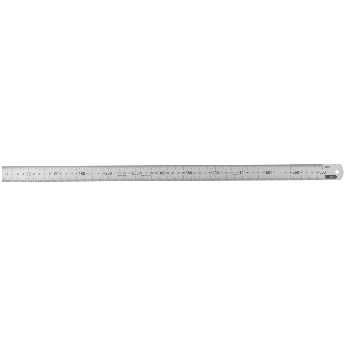 DRAPER Expert 600mm/24in. Stainless Steel Rule: Model No.SSR24B