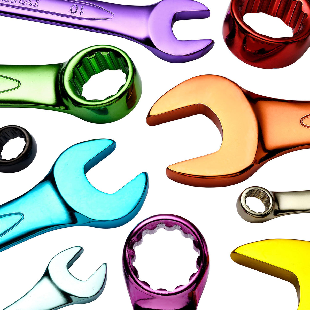 DRAPER Expert 13 Piece Draper Expert Hi-Torq ; Metric Coloured Combination Spanner Set: Model No.8232/MM/C