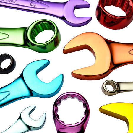 DRAPER Expert 13 Piece Draper Expert Hi-Torq ; Metric Coloured Combination Spanner Set: Model No.8232/MM/C