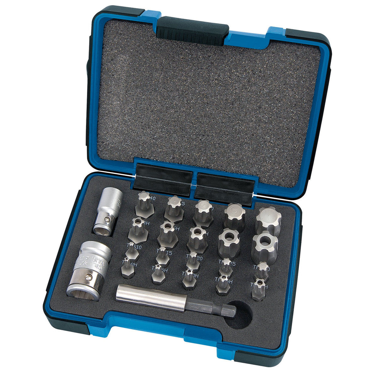 DRAPER Expert 23 Piece 1/4, 3/8in. Sq. Dr. Draper Tx-Star Plus Bit Set: Model No.TXP23/KIT