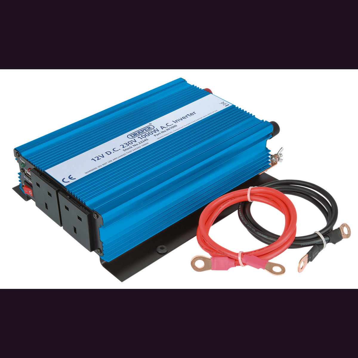 DRAPER 1000W DC-AC Inverter: Model No.IN1000