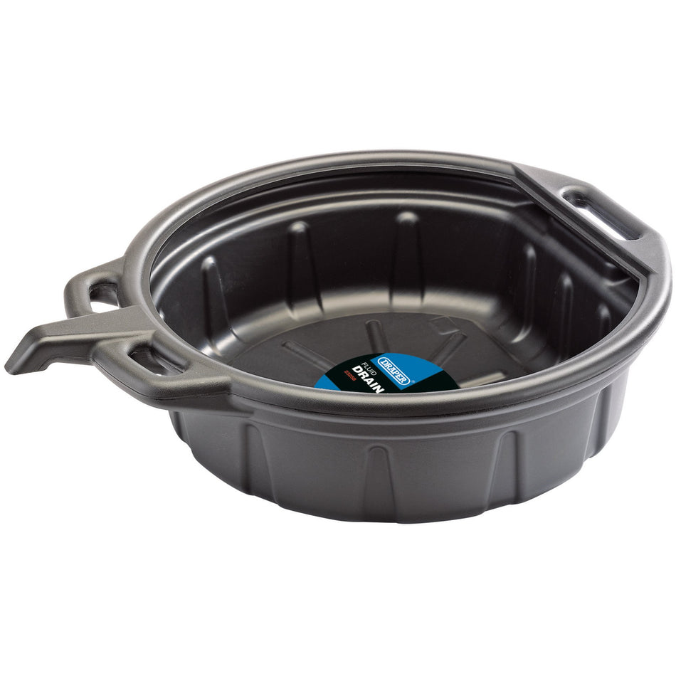 DRAPER 16L Fluid Drain Pan - Black: Model No.OP16/B