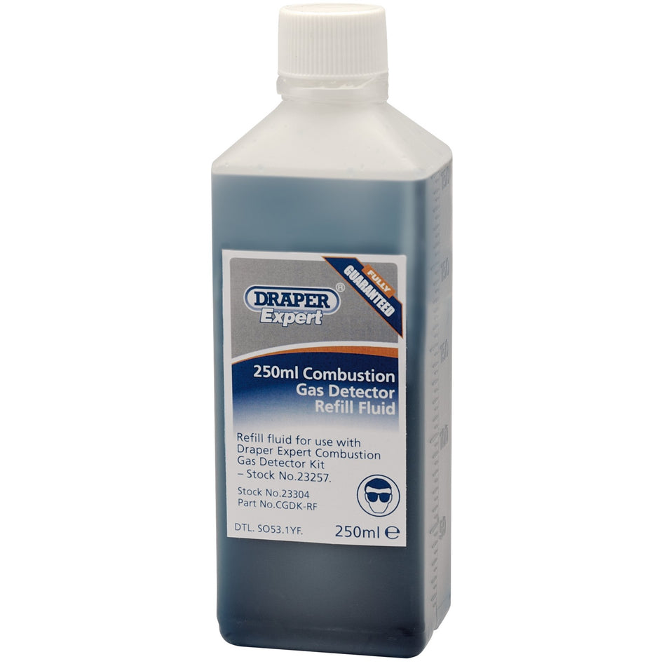 DRAPER Expert 250ml Combustion Gas Detector Fluid: Model No.CGDK-RF