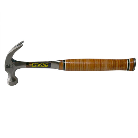 Estwing E16C Curved Claw Hammer with Leather Grip, 16oz/448g