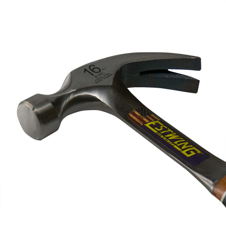 Estwing E16C Curved Claw Hammer with Leather Grip, 16oz/448g