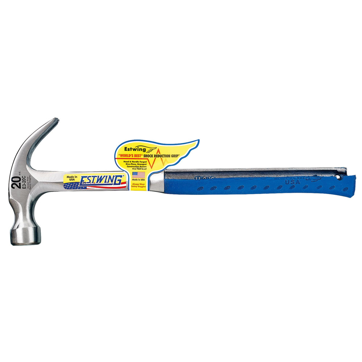 Estwing E3-20C Curved Claw Hammer (International), 20oz/560g : Model No. E3/20C