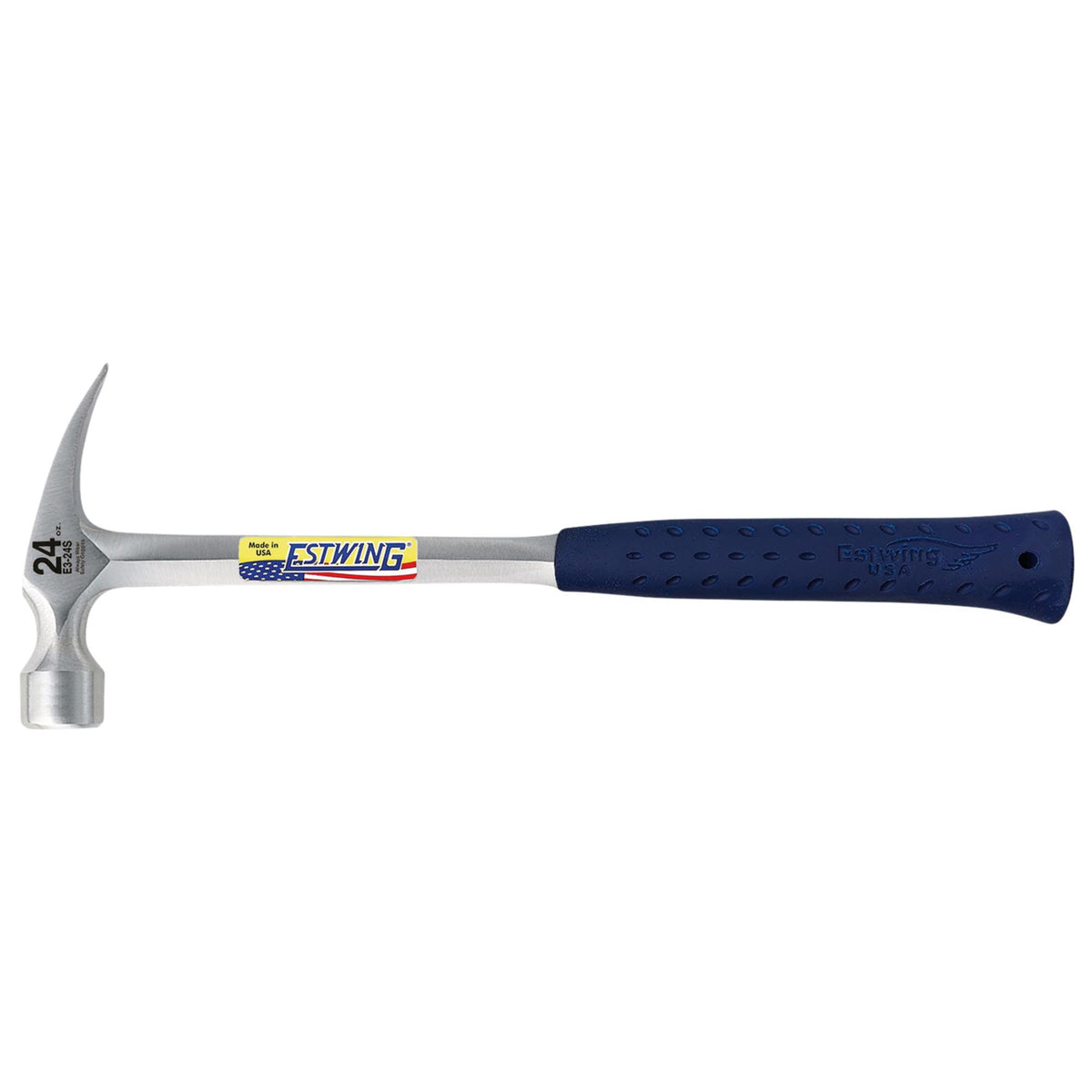 Estwing E3/24S Smooth Face Straight Framing Hammer, 24oz/672g, 16" : Model No. E3/24S