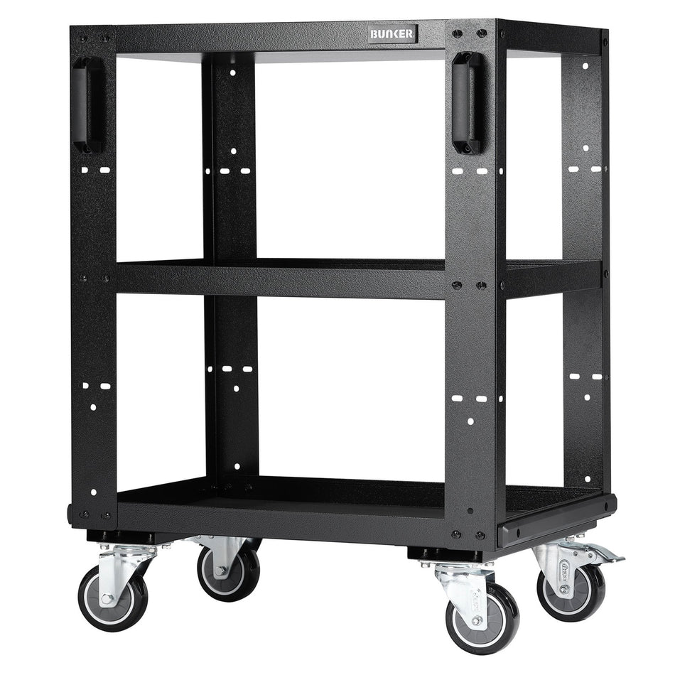 BUNKER Modular 3 Tier Tool Trolley: No.MS400-3TCR