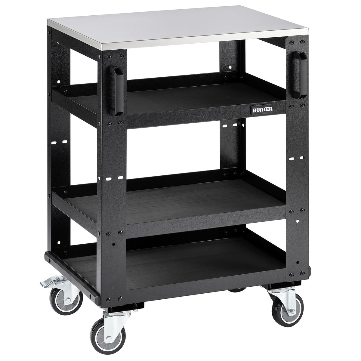 BUNKER Modular 3 Tier Tool Trolley: No.MS400-3TCR