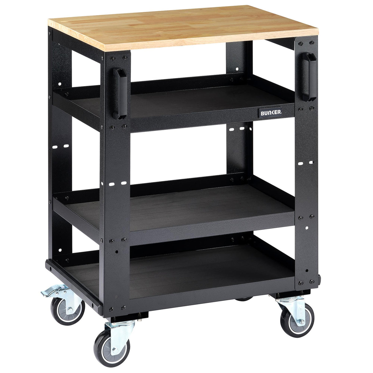 BUNKER Modular 3 Tier Tool Trolley: No.MS400-3TCR