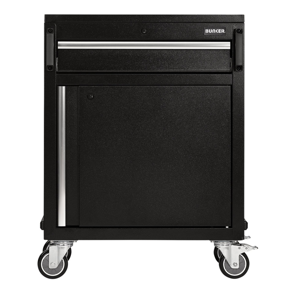 BUNKER Modular Power Tool Mobile Cabinet, 1 Drawer, 1 Door, 646mm : Model No. MS400-PTT