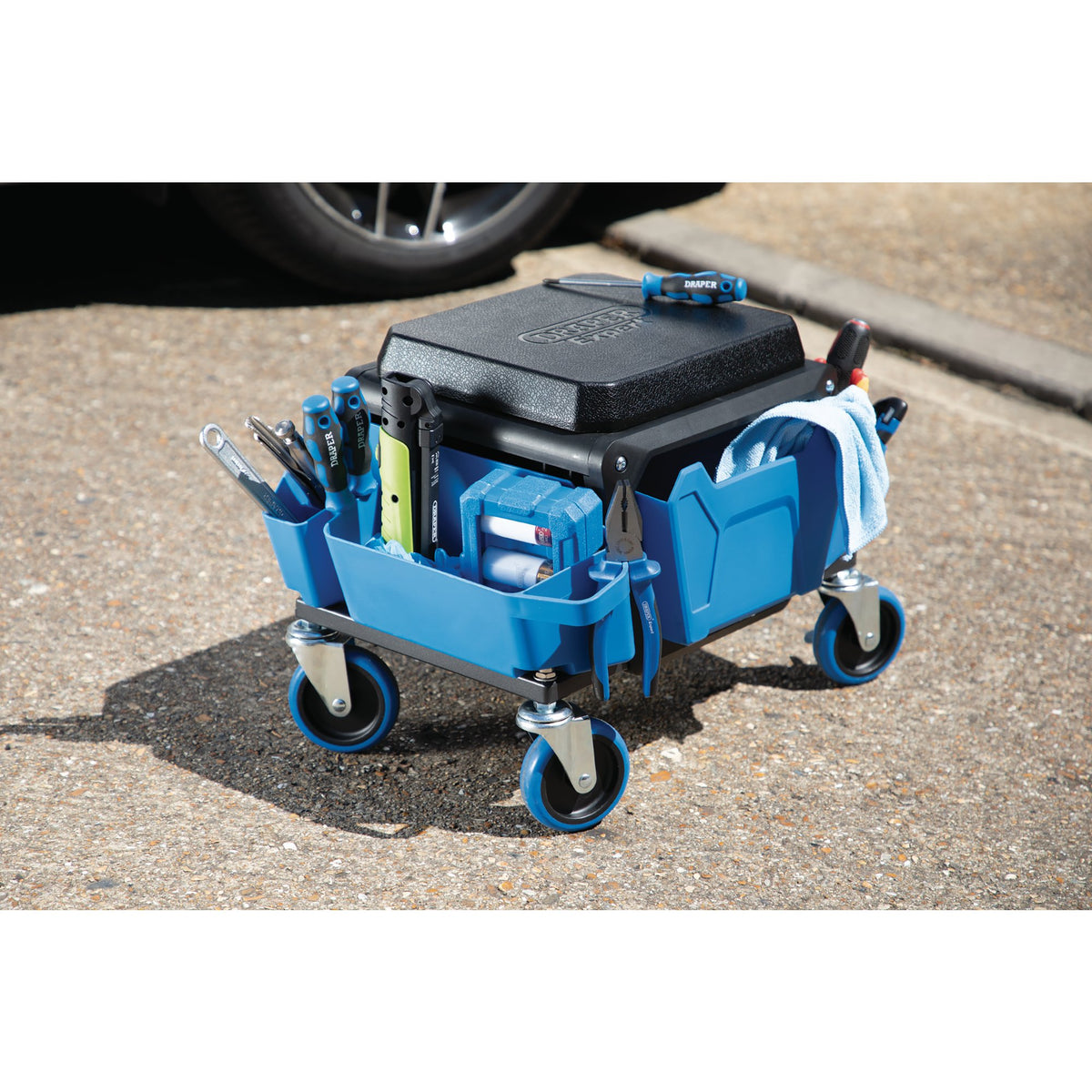 Draper Expert Work Stool, Blue : Model No. WSD1