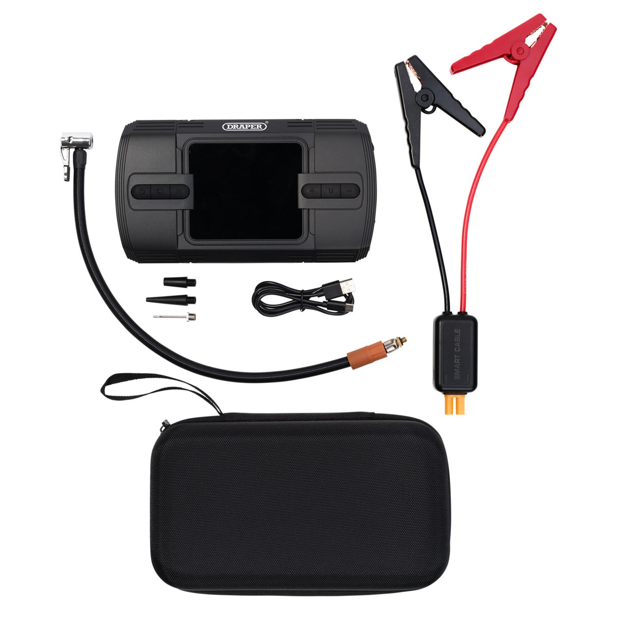 12V Lithium Jump Starter and Tyre Inflator, 1200A : Model No. GT1200C