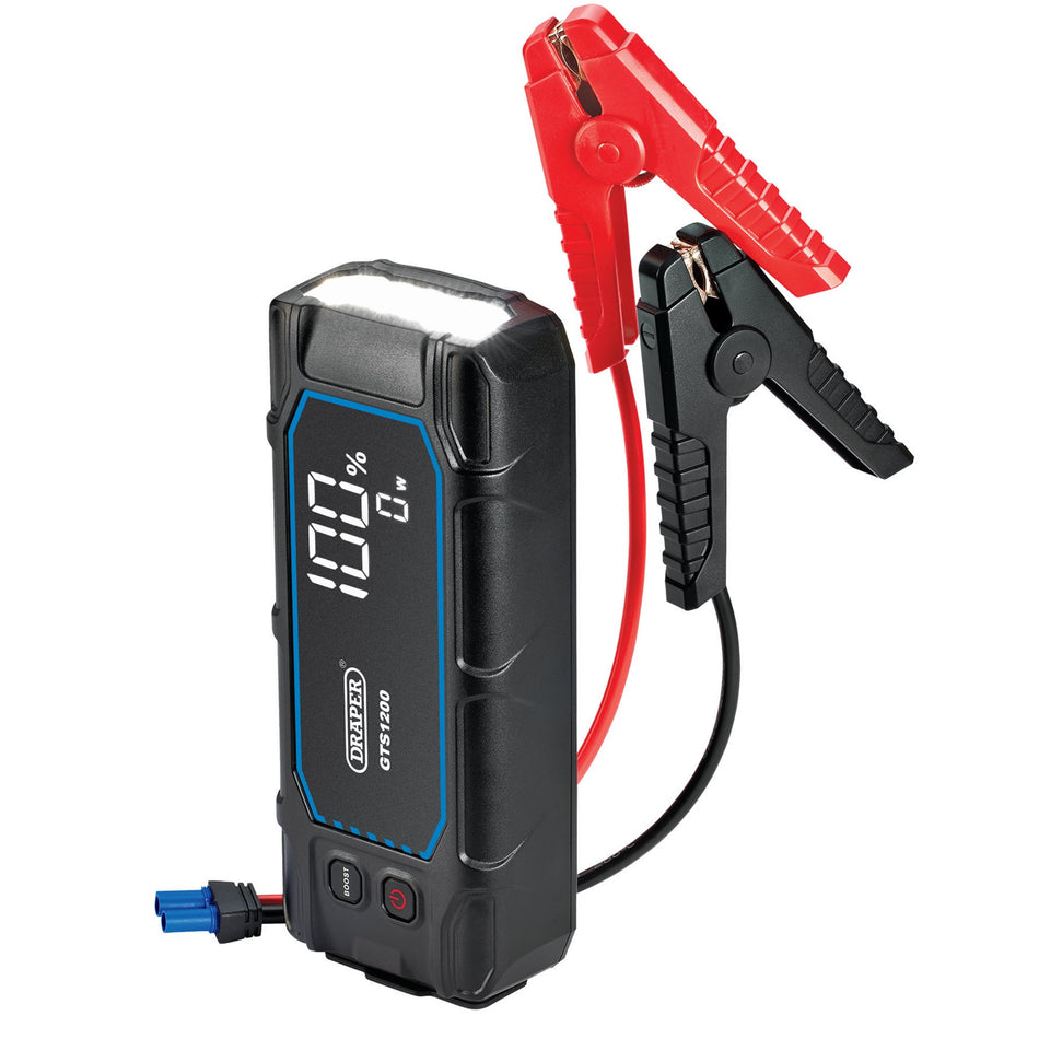12V Lithium Jump Starter with Digital Display, 1200A : Model No. GTS1200