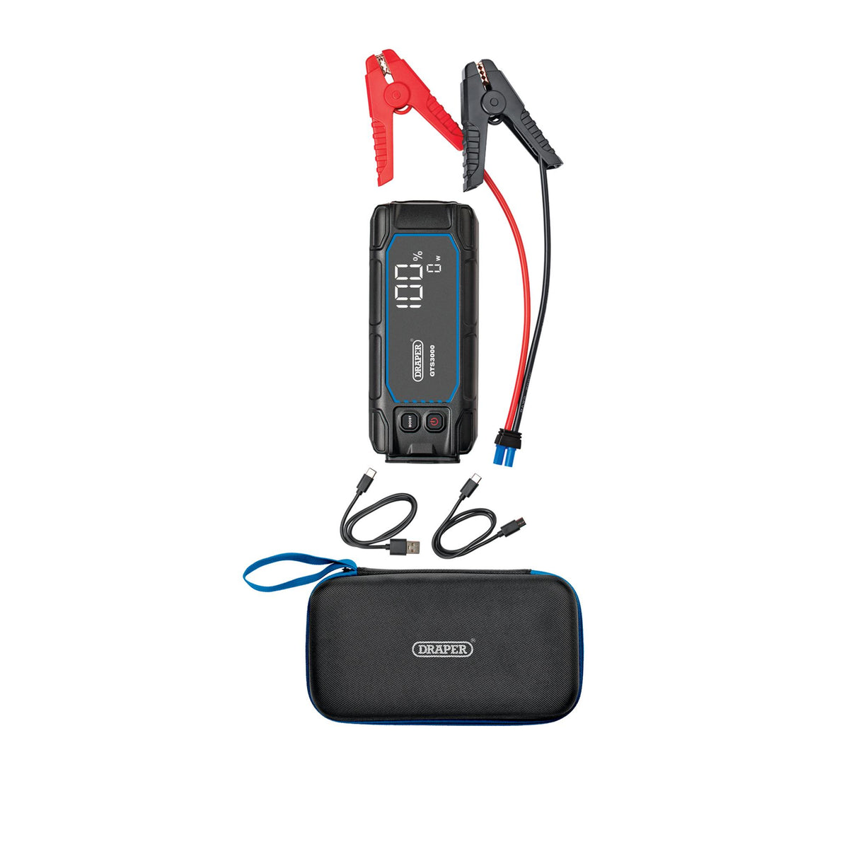 12V Lithium Jump Starter with Digital Display, 3000A : Model No. GTS3000