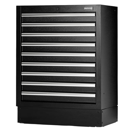 BUNKER Modular Floor Cabinet, 9 Drawer, 680mm : Model No. MS400-9BU