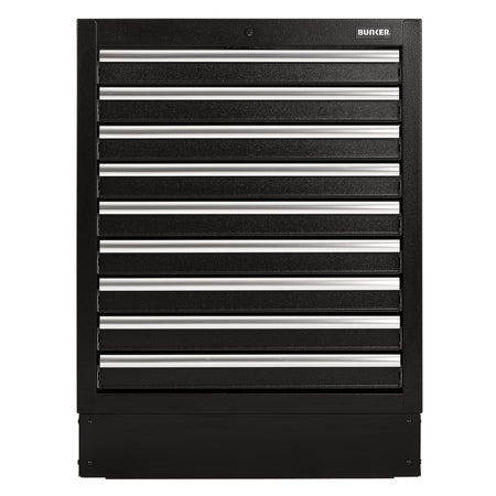 BUNKER Modular Floor Cabinet, 9 Drawer, 680mm : Model No. MS400-9BU