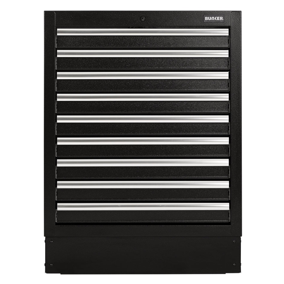 BUNKER Modular Floor Cabinet, 9 Drawer, 680mm : Model No. MS400-9BU