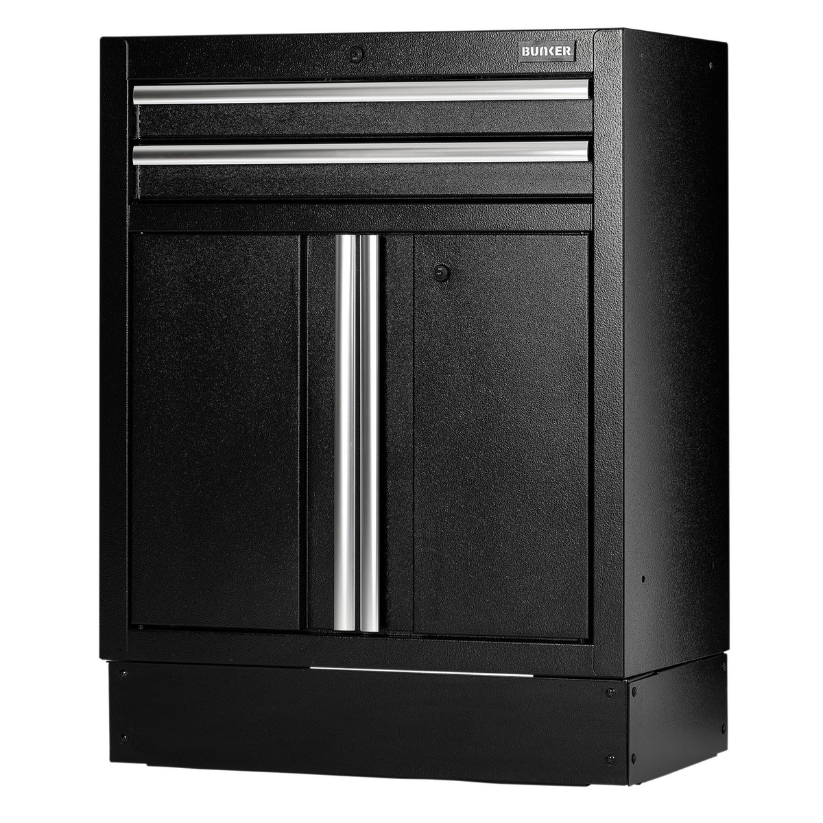 BUNKER Modular Floor Cabinet, 2 Drawer, 2 Door, 680mm : Model No. MS400-2BU