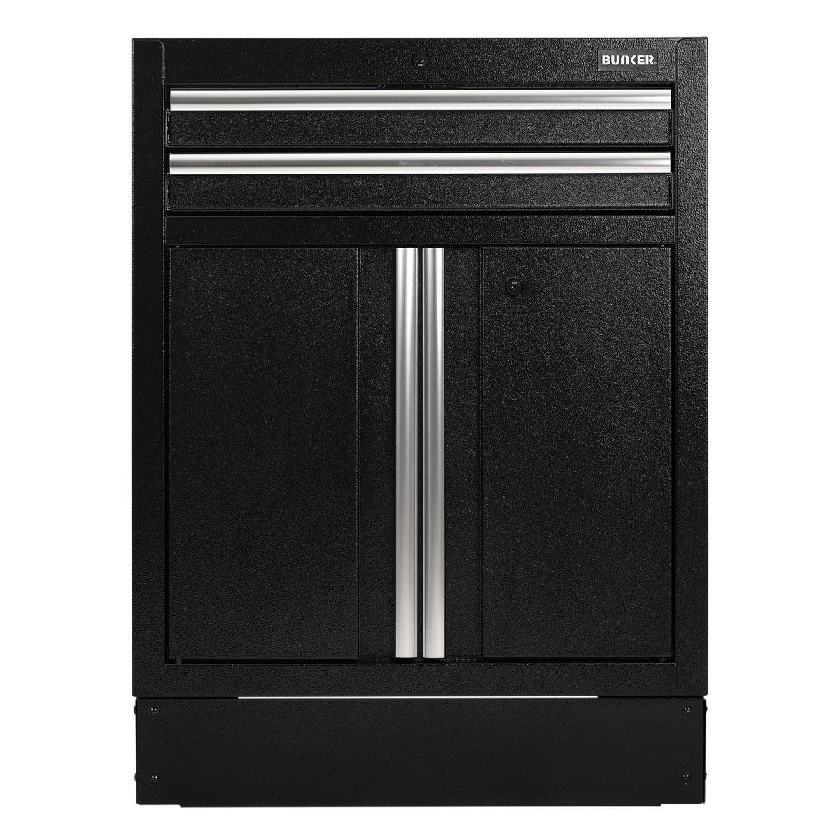 BUNKER Modular Floor Cabinet, 2 Drawer, 2 Door, 680mm : Model No. MS400-2BU