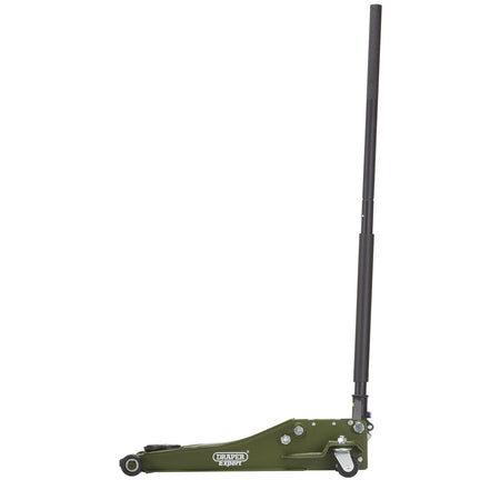 Draper Expert Professional Low Profile Fast Lift Garage Trolley Jack, 3 Tonne, Green : Model No. TJ3-GP
