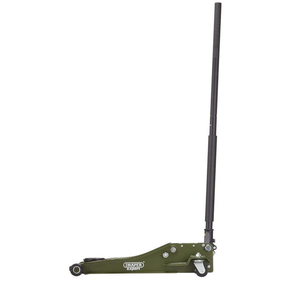 Draper Expert Professional Low Profile Fast Lift Garage Trolley Jack, 3 Tonne, Green : Model No. TJ3-GP