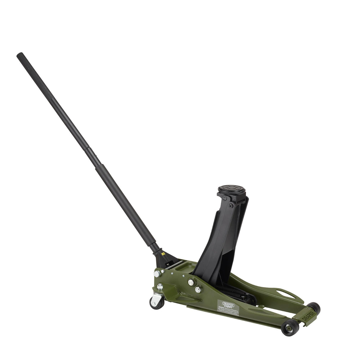 Draper Expert Professional Low Profile Fast Lift Garage Trolley Jack, 3 Tonne, Green : Model No. TJ3-GP