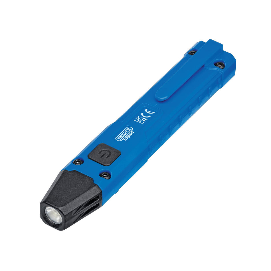Draper Expert SMD LED Wireless/USB Rechargeable Pen Light, 5W, 250 Lumens, USB-C Cable Supplied : Model No. WL/PL250