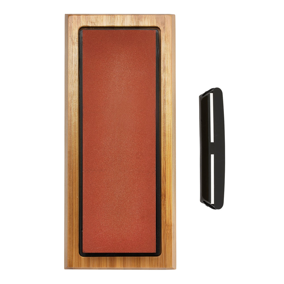 Double Sided Whetstone Sharpening Stone with Non-Slip Base and Angle Guide, 1000/6000 Grit : Model No. SW16