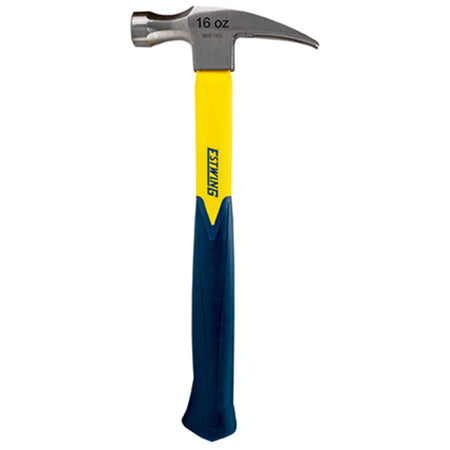 Estwing EMRF16S Sure Strike Straight Claw Hammer with Fibreglass Handle, 16oz/453g : Model No. EMRF16S