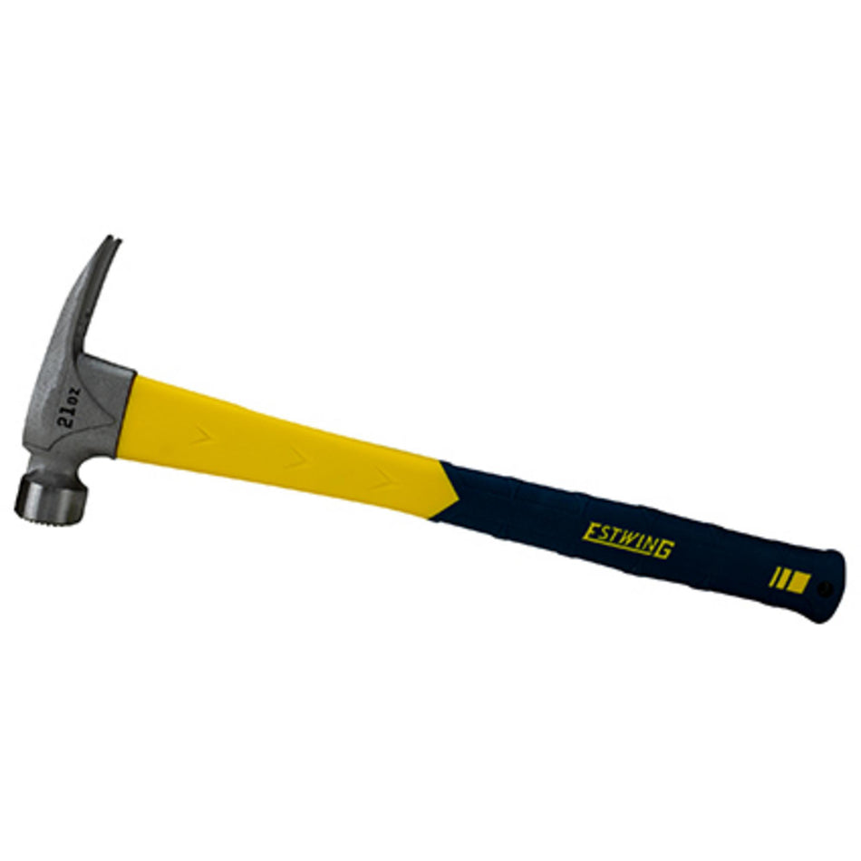 Estwing EMRF22S Sure Strike Straight Claw Framing Hammer with Fibreglass Handle, 22oz/567g : Model No. EMRF22S