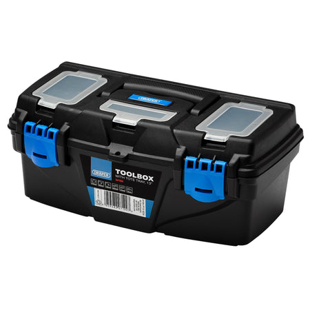 Plastic Toolbox with Tote Tray, 13" : Model No. PT13
