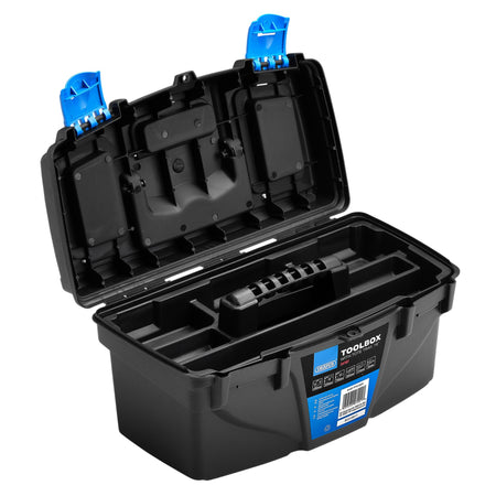 Plastic Toolbox with Tote Tray, 16" : Model No. PT16