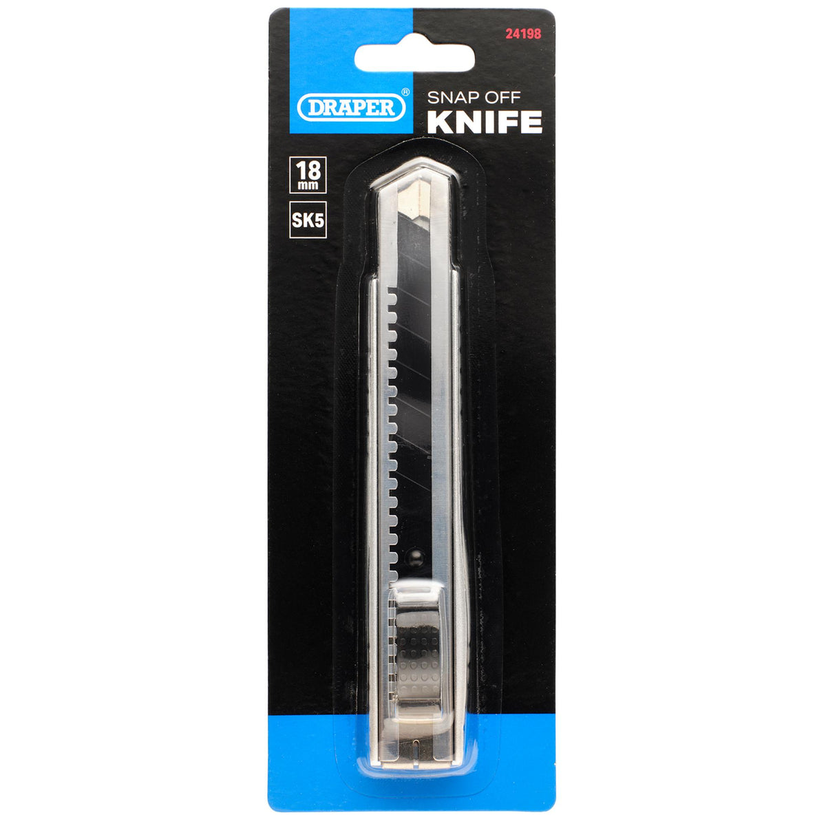 Retractable Metal Snap-off Knife, 18mm : Model No. MSK18