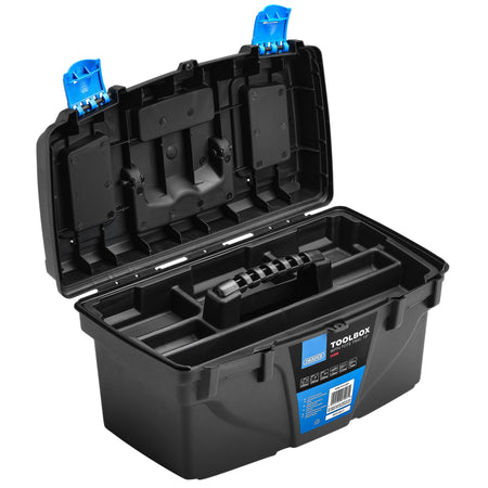 Plastic Toolbox with Tote Tray, 19" : Model No. PT19