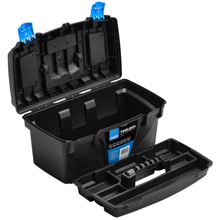 Plastic Toolbox with Tote Tray, 19" : Model No. PT19