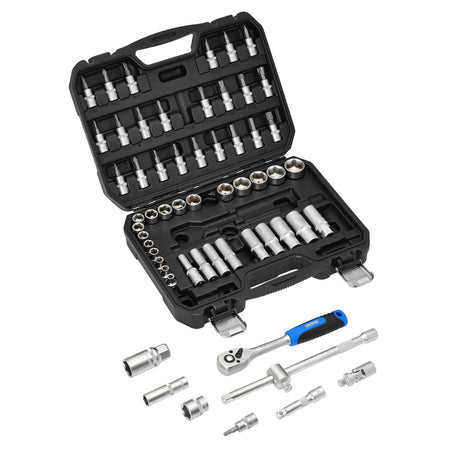 Draper HI-TORQ Metric Socket and Bit Set, 3/8" Sq. Dr. (58 Piece) : Model No. 3/8SS58