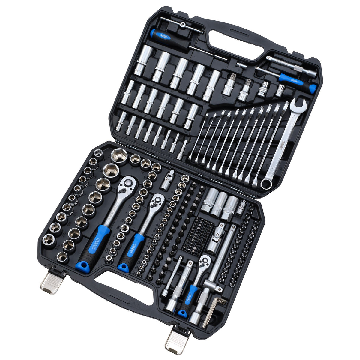 Draper HI-TORQ Metric Socket and Bit Set, 1/4", 3/8" and 1/2" Sq. Dr. (219 Piece) : Model No. MIXSS219