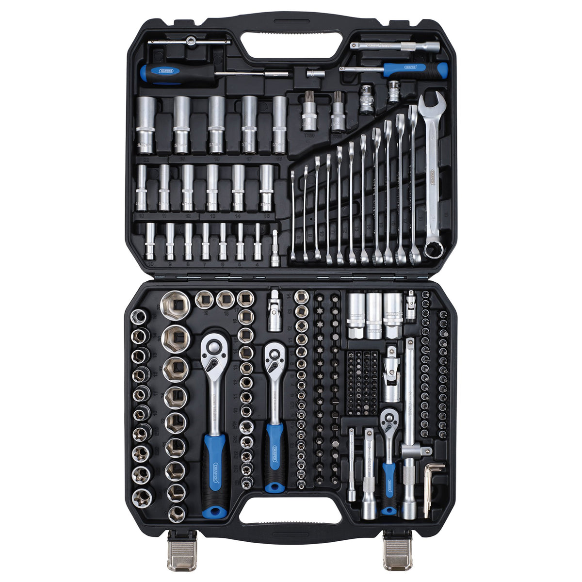 Draper HI-TORQ Metric Socket and Bit Set, 1/4", 3/8" and 1/2" Sq. Dr. (219 Piece) : Model No. MIXSS219